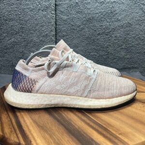Adidas PureBoost Women's Running Shoes Pink White Mesh Athletic Sneakers Size 10